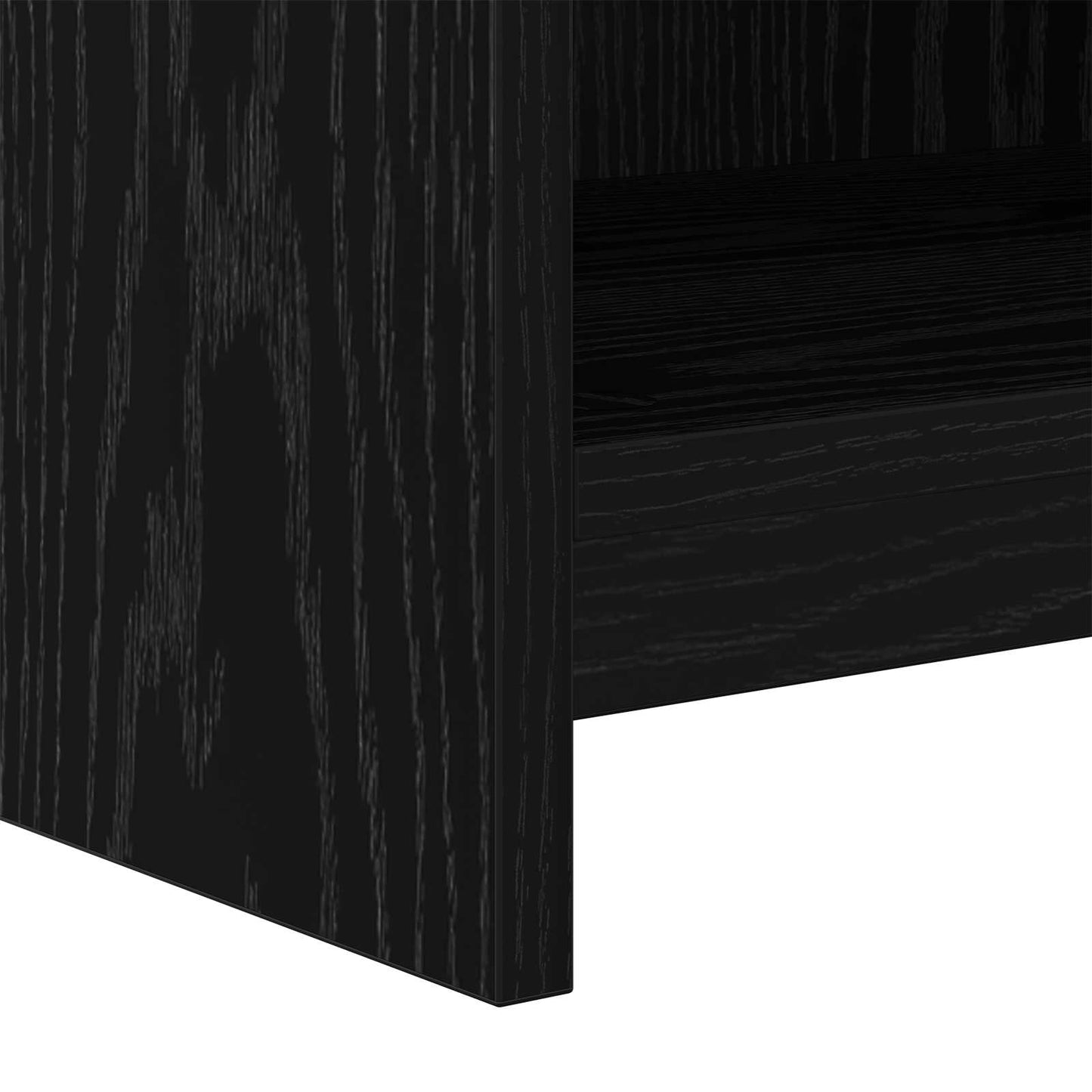 vidaXL Ντουλάπι TV 100 x 33 x 47 εκ Μαύρη Δρυς Επεξεργασμένο Ξύλο