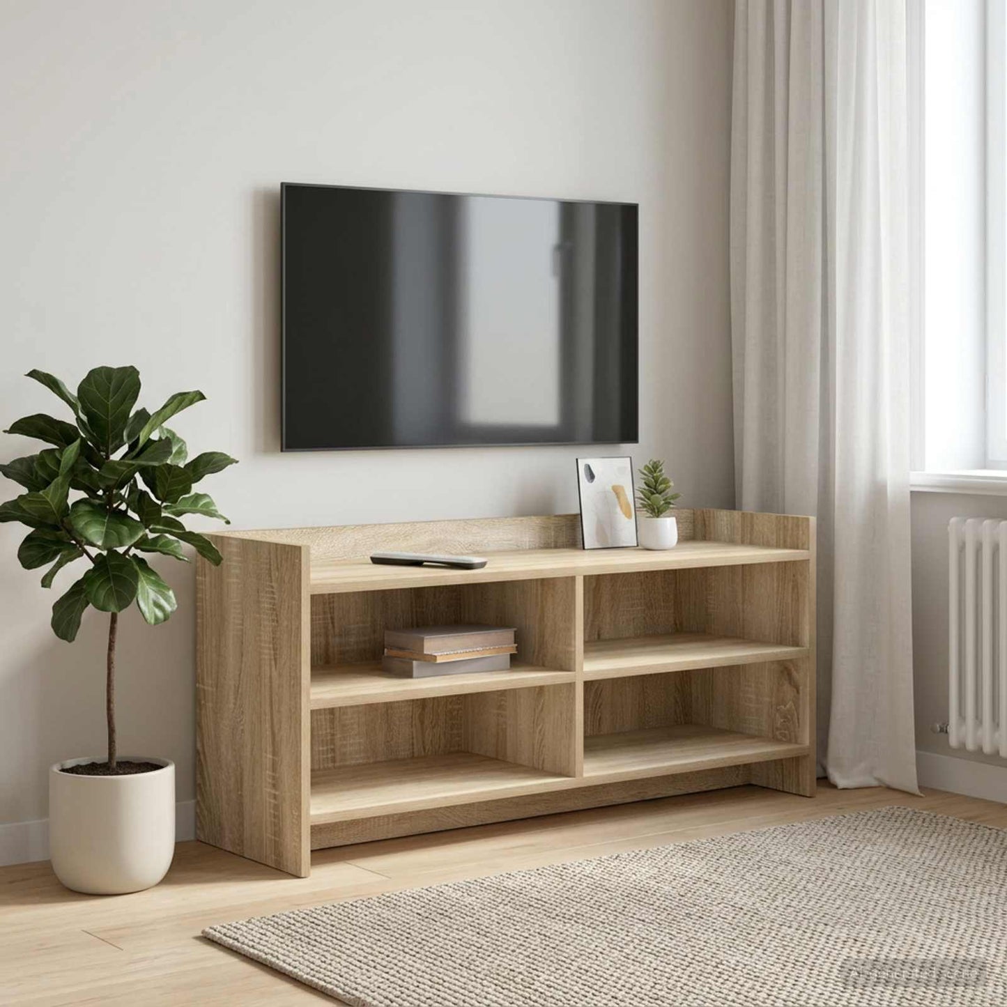 vidaXL Ντουλάπι TV 100 x 33 x 47 εκ Sonoma Δρυς Επεξεργασμένο Ξύλο