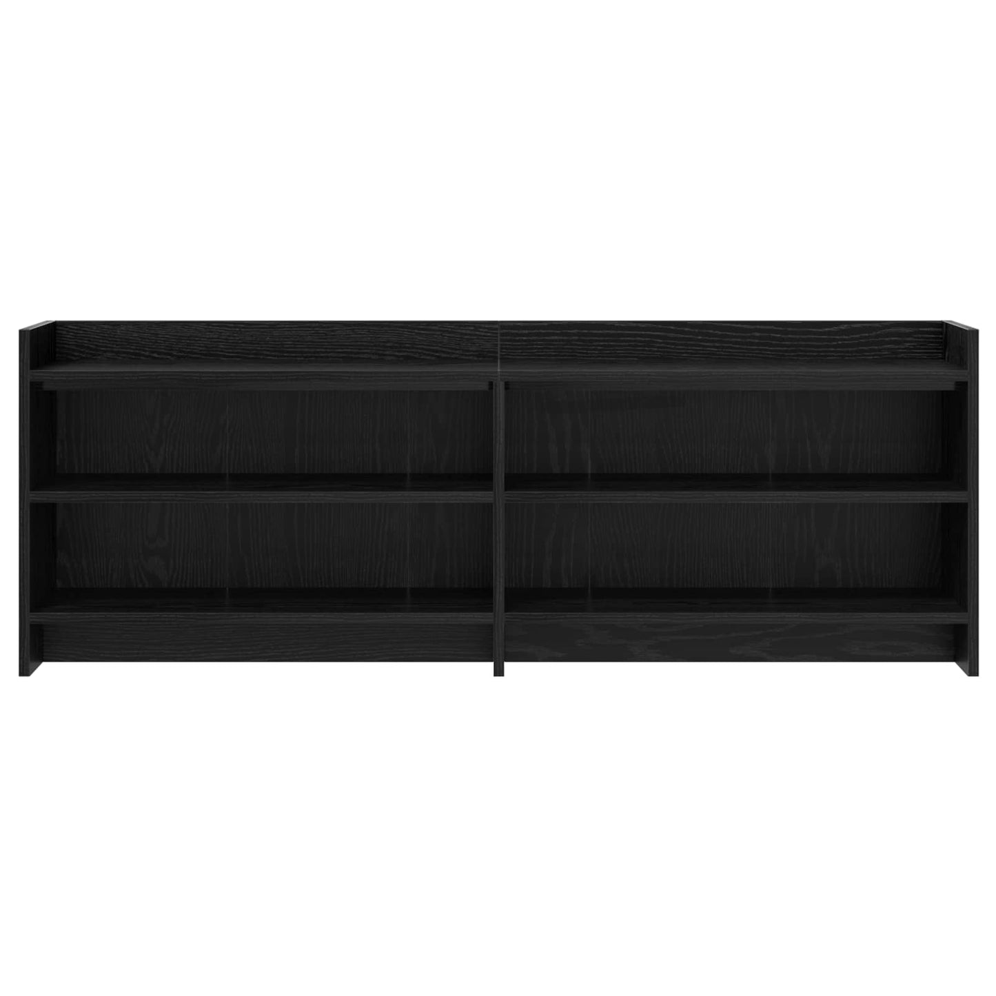 vidaXL Ντουλάπι TV 135 x 33 x 47 εκ. Μαύρη Δρυς Επεξεργασμένο Ξύλο