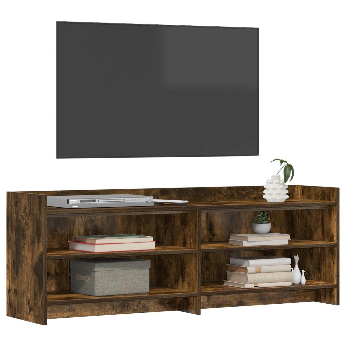 vidaXL Ντουλάπι TV 135 x 33 x 47 εκ. Καπνισμένο Ξύλο Δρυός