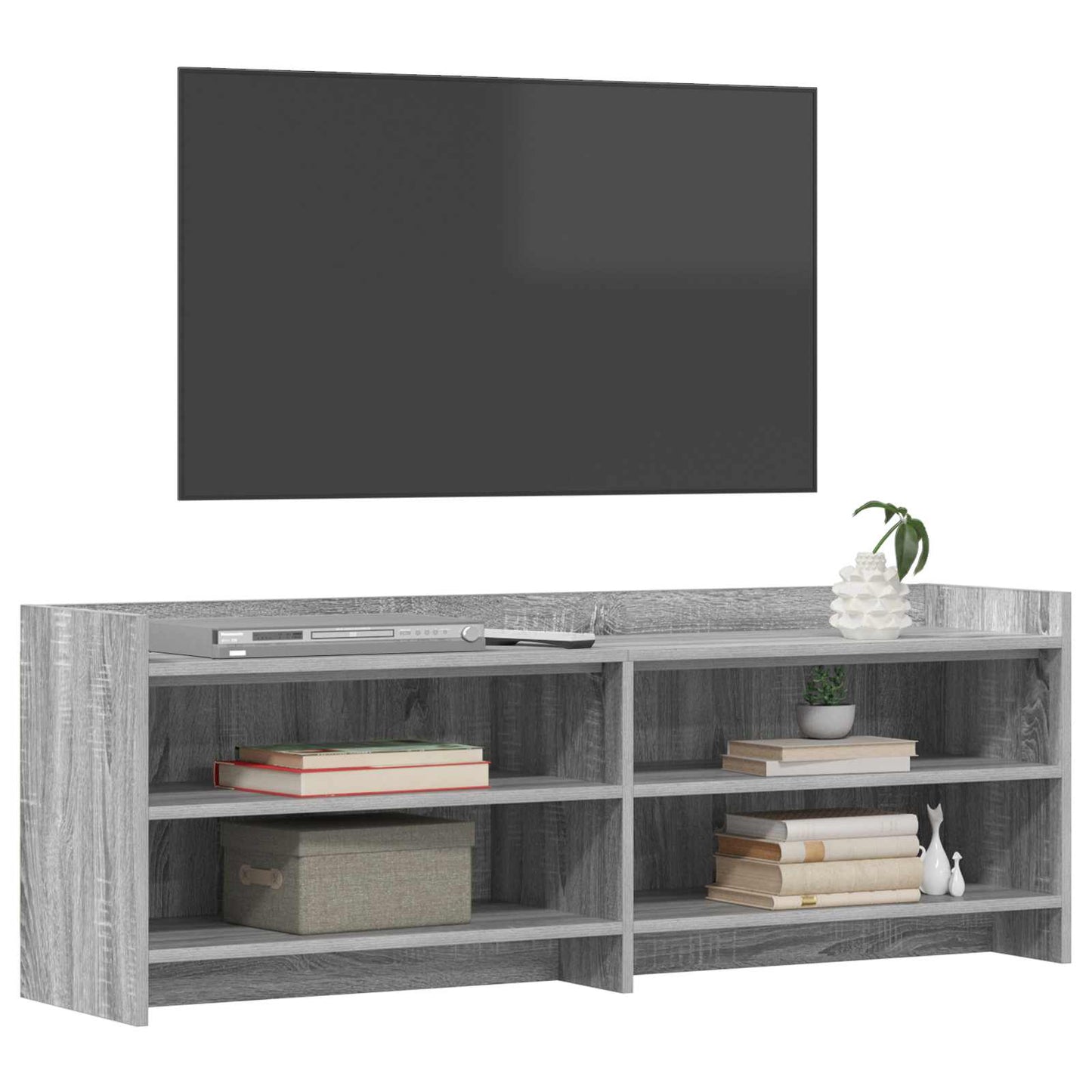 vidaXL Ντουλάπι TV 135 x 33 x 47 εκ. Γκρι Sonoma Επεξεργασμένο Ξύλο