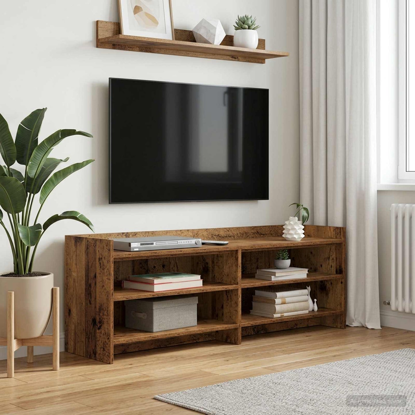 vidaXL Ντουλάπι TV 135 x 33 x 47 εκ. Παλαιωμένο ξύλο