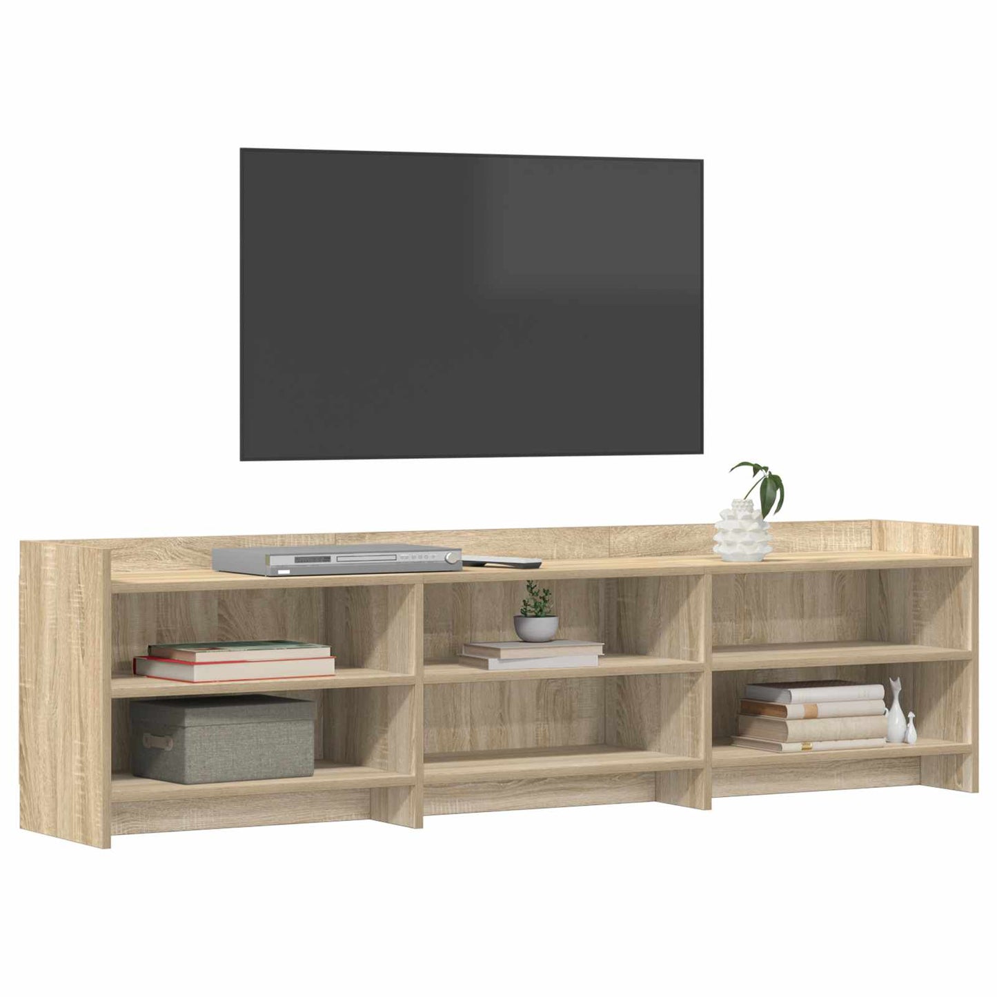 vidaXL Ντουλάπι TV 168 x 33 x 47 εκ. Sonoma Δρυς Επεξεργασμένο Ξύλο