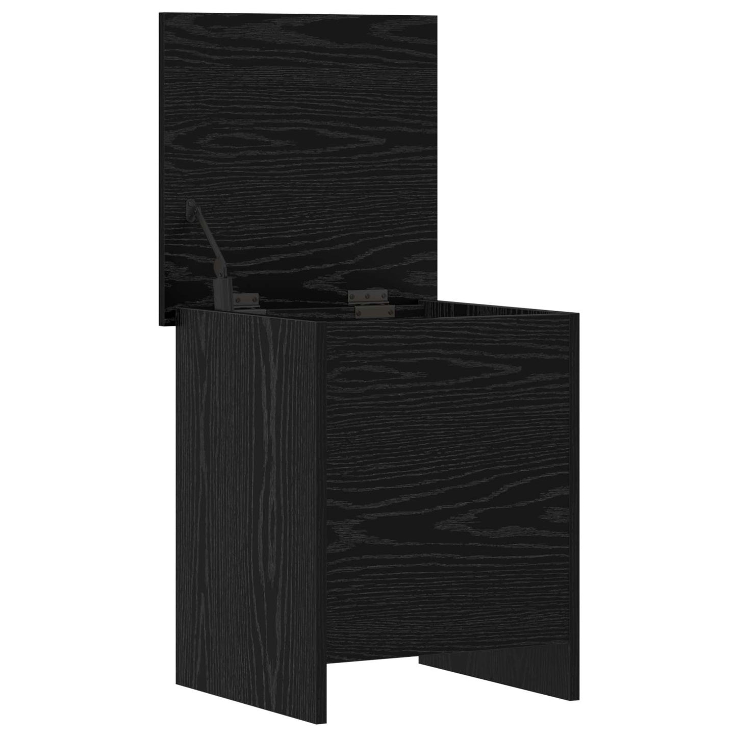 vidaXL Θήκη Αποθήκευσης Μαύρη Δρυς 40 x 40 x 50 cm Επεξεργασμένο Ξύλο