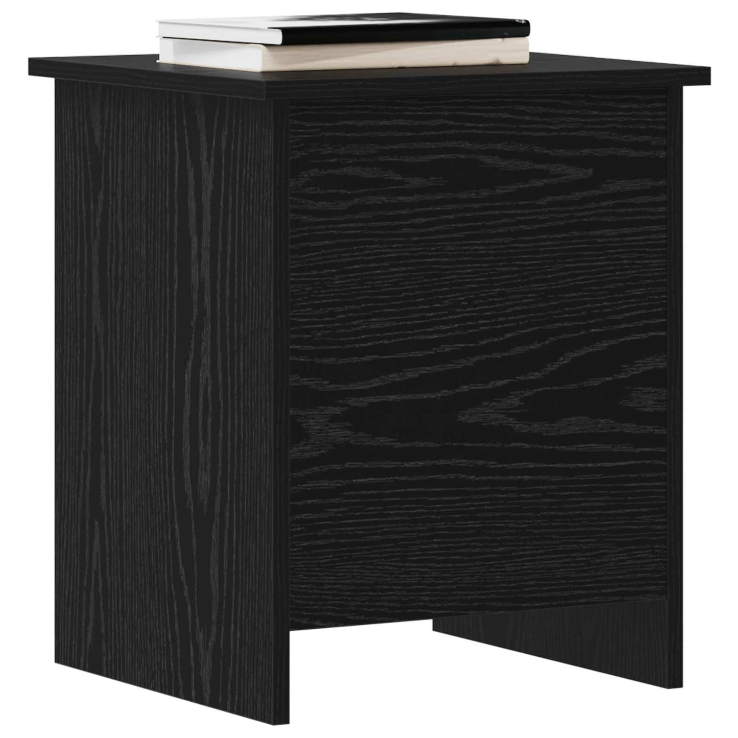 vidaXL Θήκη Αποθήκευσης Μαύρη Δρυς 40 x 40 x 50 cm Επεξεργασμένο Ξύλο