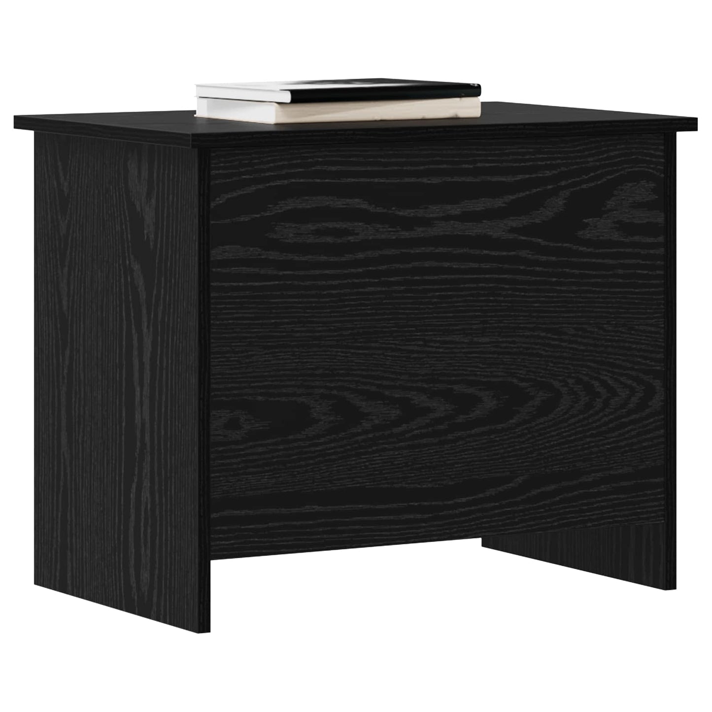 vidaXL Θήκη Αποθήκευσης Μαύρη Δρυς 60 x 40 x 50 cm Επεξεργασμένο Ξύλο