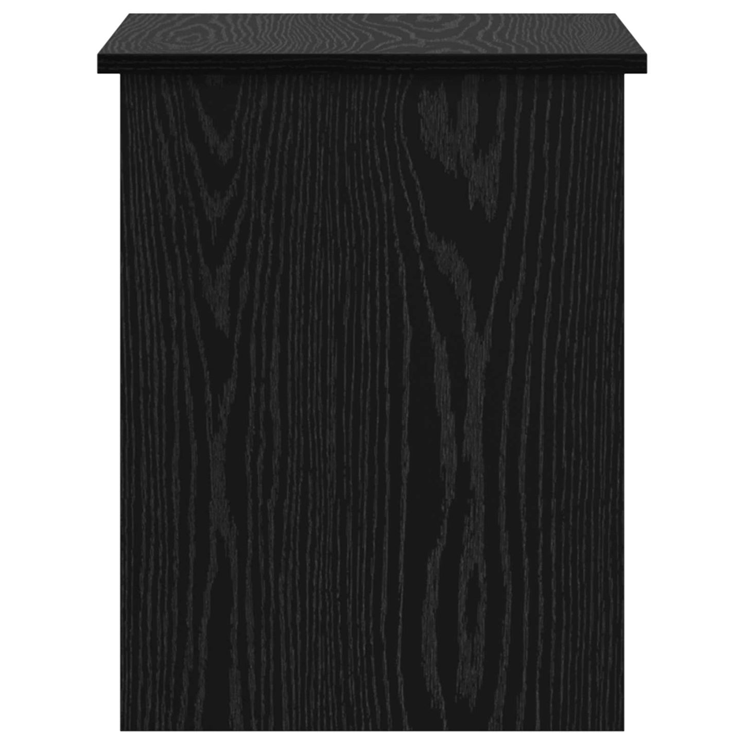 vidaXL Θήκη Αποθήκευσης Μαύρη Δρυς 60 x 40 x 50 cm Επεξεργασμένο Ξύλο