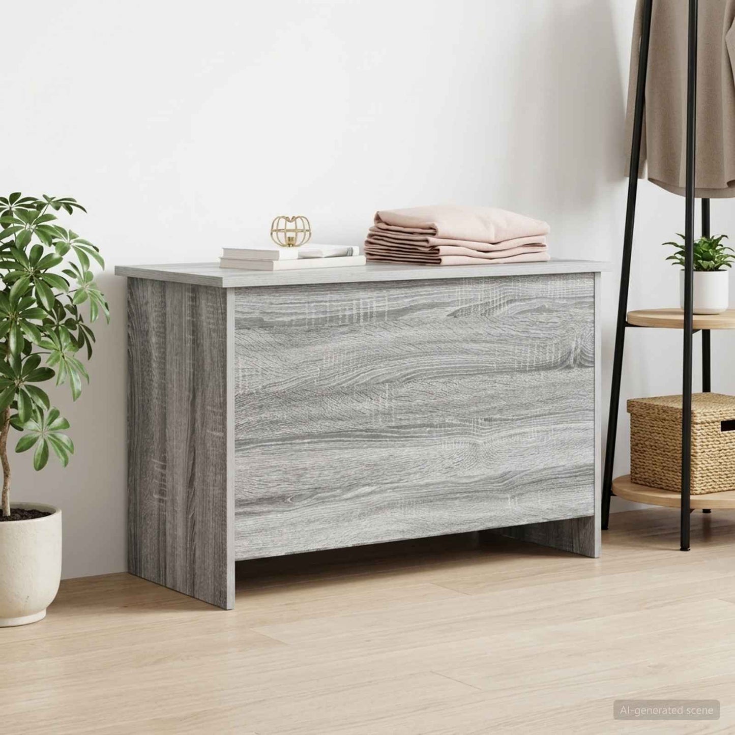 vidaXL Θήκη Αποθήκευσης Γκρι Sonoma 80 x 40 x 50 cm Επεξεργασμένο Ξύλο