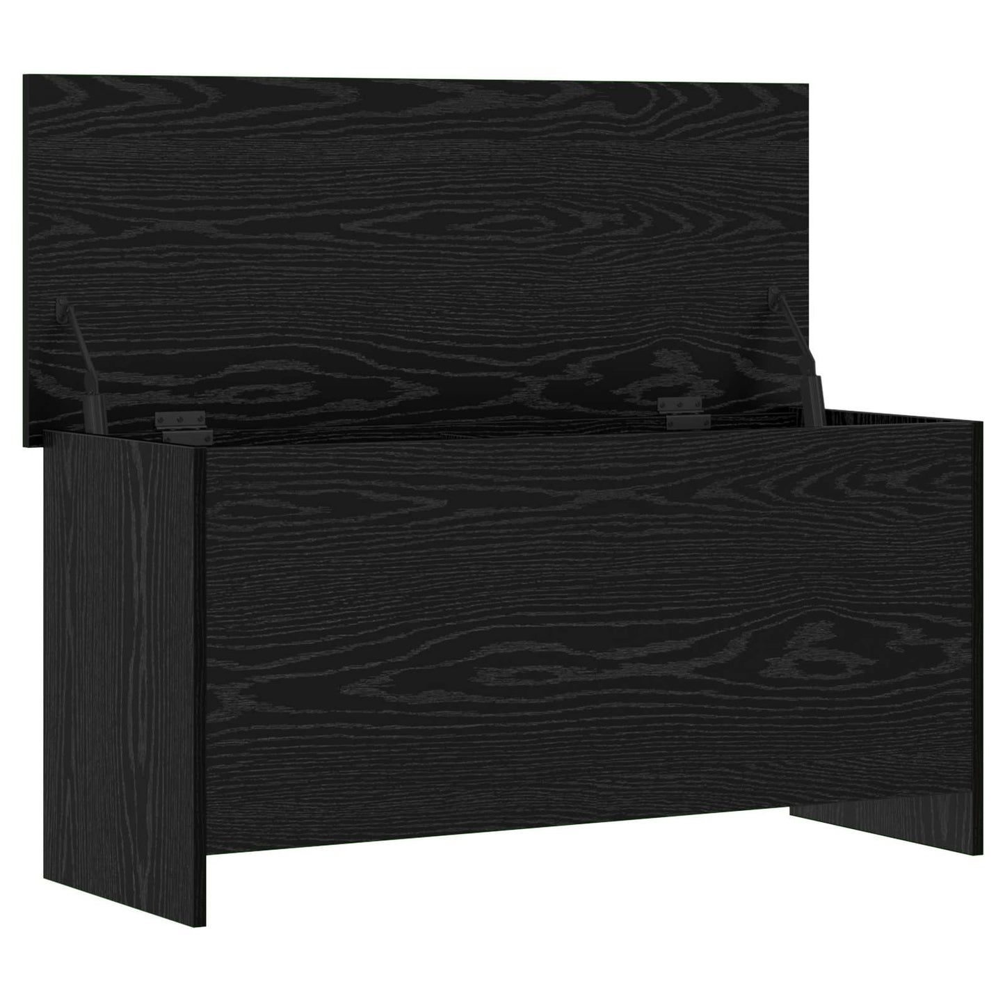 vidaXL Θήκη Αποθήκευσης Μαύρη Δρυς 100 x 40 x 50 cm Επεξεργασμένο Ξύλο
