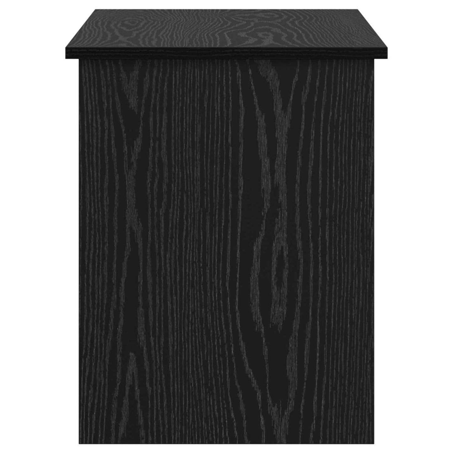 vidaXL Θήκη Αποθήκευσης Μαύρη Δρυς 100 x 40 x 50 cm Επεξεργασμένο Ξύλο