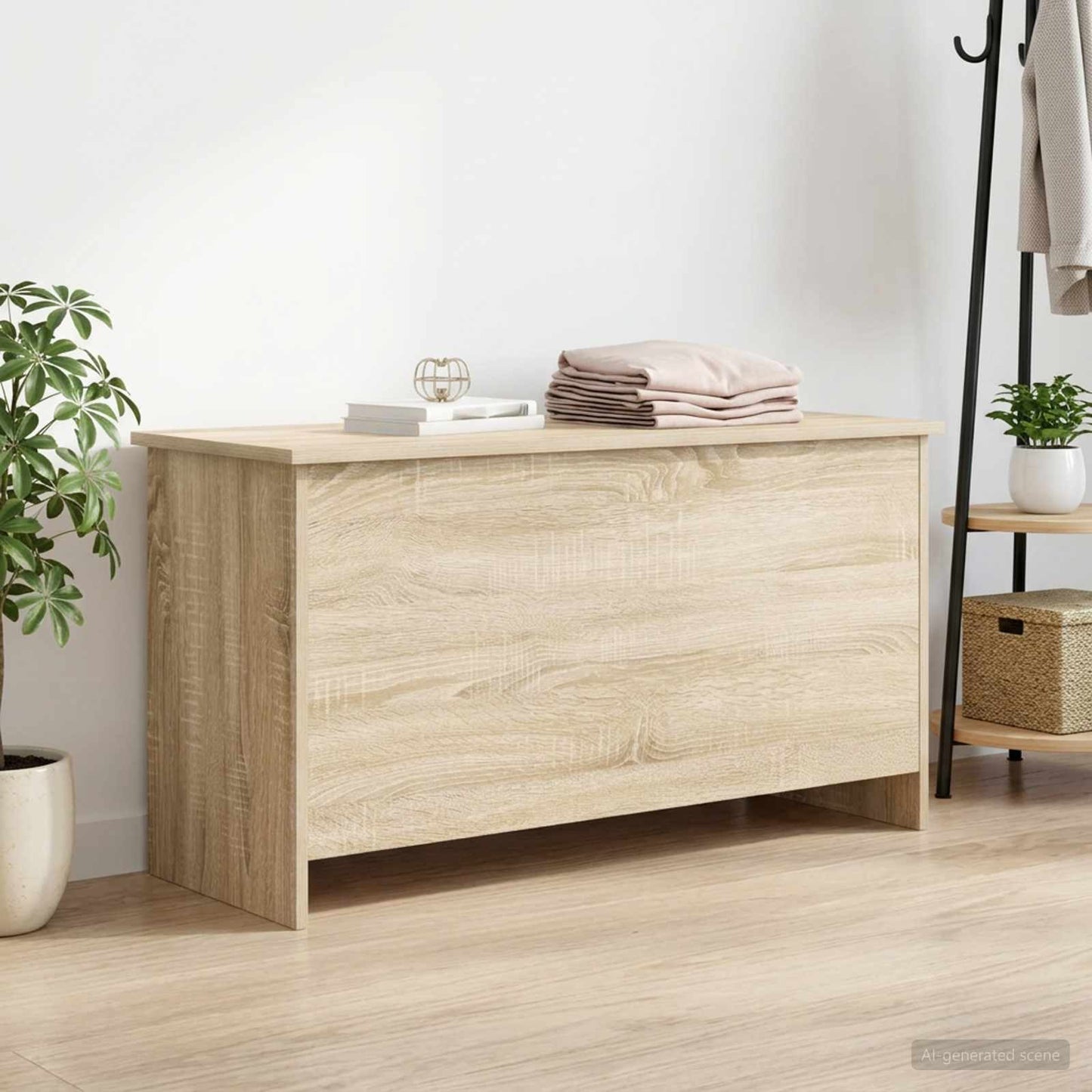 vidaXL Θήκη Αποθήκευσης με αποθήκευση Sonoma Δρυς 100 x 40 x 50 cm