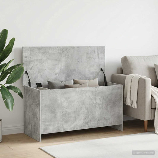 vidaXL Θήκη Αποθήκευσης Γκρι Σκυροδέματος 100 x 40 x 50 cm