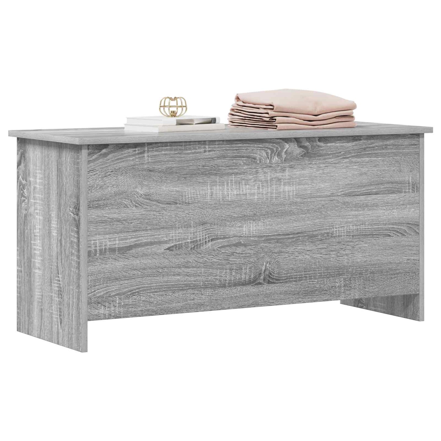 vidaXL Θήκη Αποθήκευσης με αποθήκευση Γκρι Sonoma 100 x 40 x 50 cm