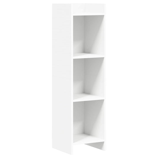 vidaXL Βιβλιοθήκη Λευκό 30 x 30 x 111 εκ Επεξεργασμένο Ξύλο