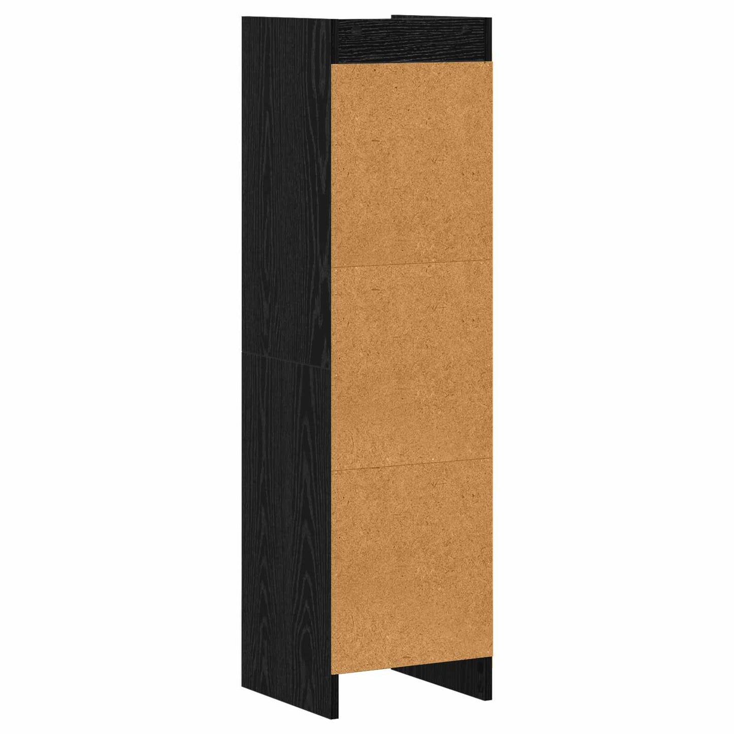 vidaXL Βιβλιοθήκη Μαύρη Δρυς 30 x 30 x 111 εκ Επεξεργασμένο Ξύλο