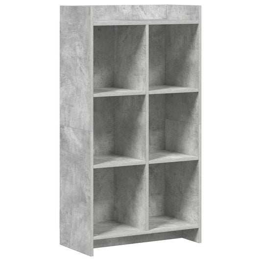 vidaXL Βιβλιοθήκη Γκρι Μπετόν 59 x 30 x 111 εκ Επεξεργασμένο Ξύλο