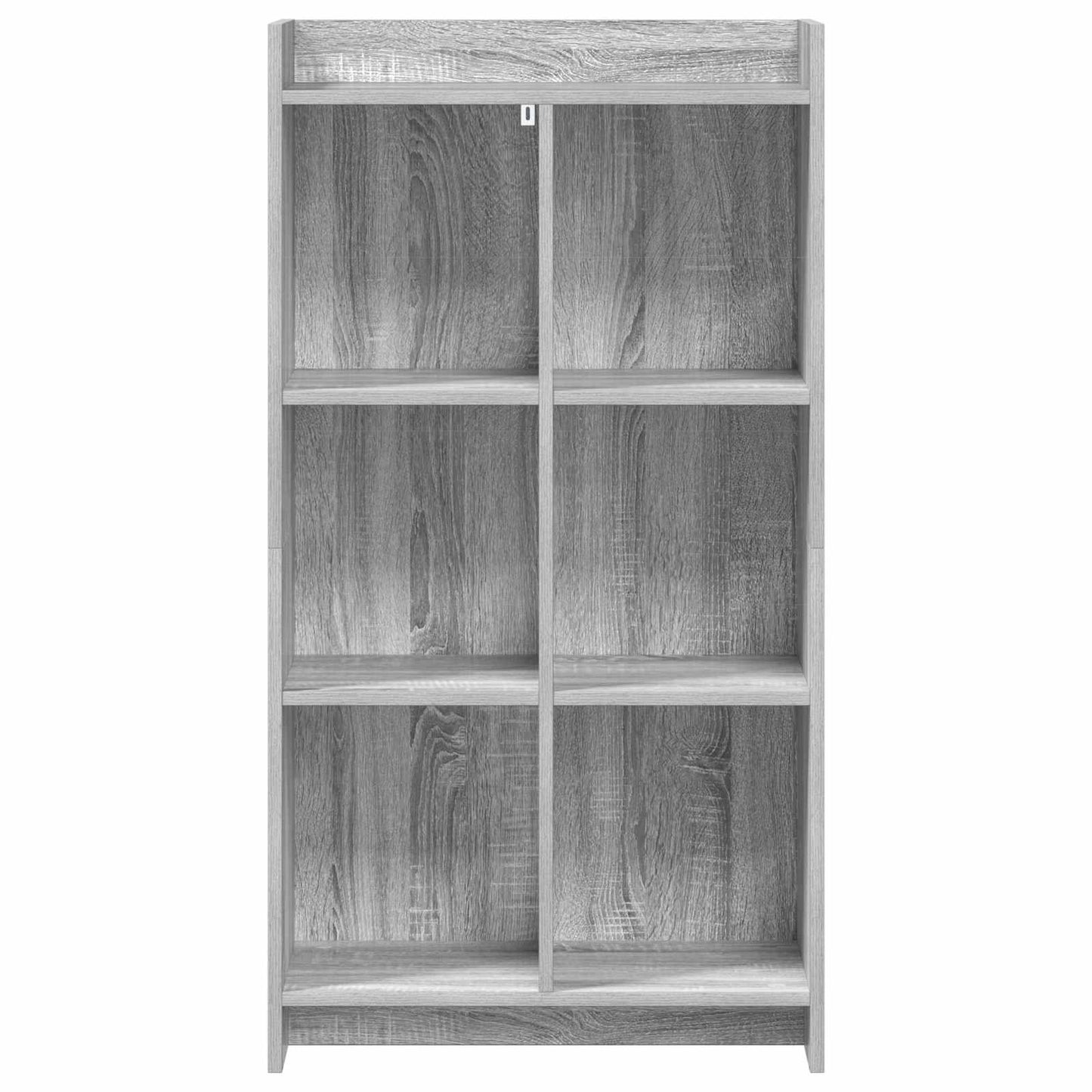 vidaXL Βιβλιοθήκη Γκρι Sonoma 59 x 30 x 111 εκ Επεξεργασμένο Ξύλο