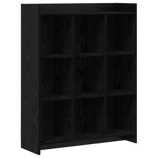 vidaXL Βιβλιοθήκη Μαύρη Δρυς 87,5 x 30 x 111 εκ Επεξεργασμένο Ξύλο