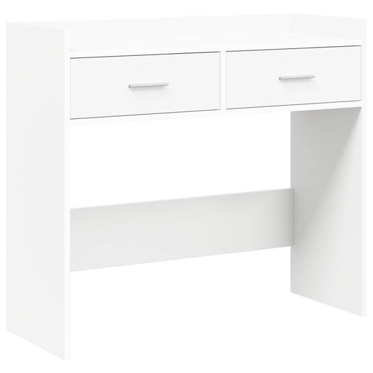 vidaXL Τραπέζι κονσόλας Λευκό 90 x 35 x 80 εκ Επεξεργασμένο Ξύλο