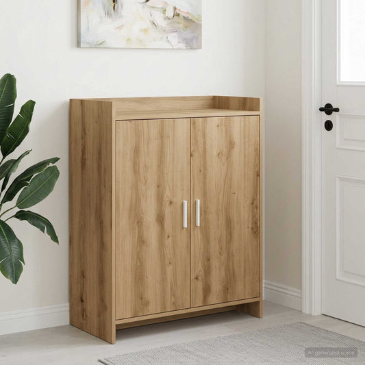 vidaXL Ντουλάπα Παπουτσιών με πόρτα Artisan Δρυς 73,5 x 36 x 92 εκ