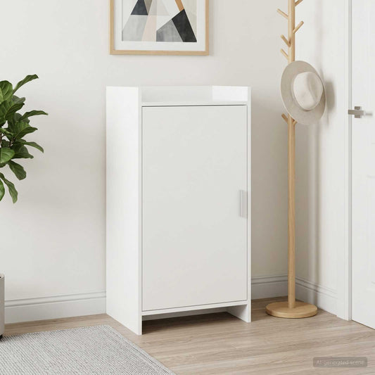 vidaXL Ντουλάπα Παπουτσιών Λευκό 48 x 36 x 92 εκ Επεξεργασμένο Ξύλο