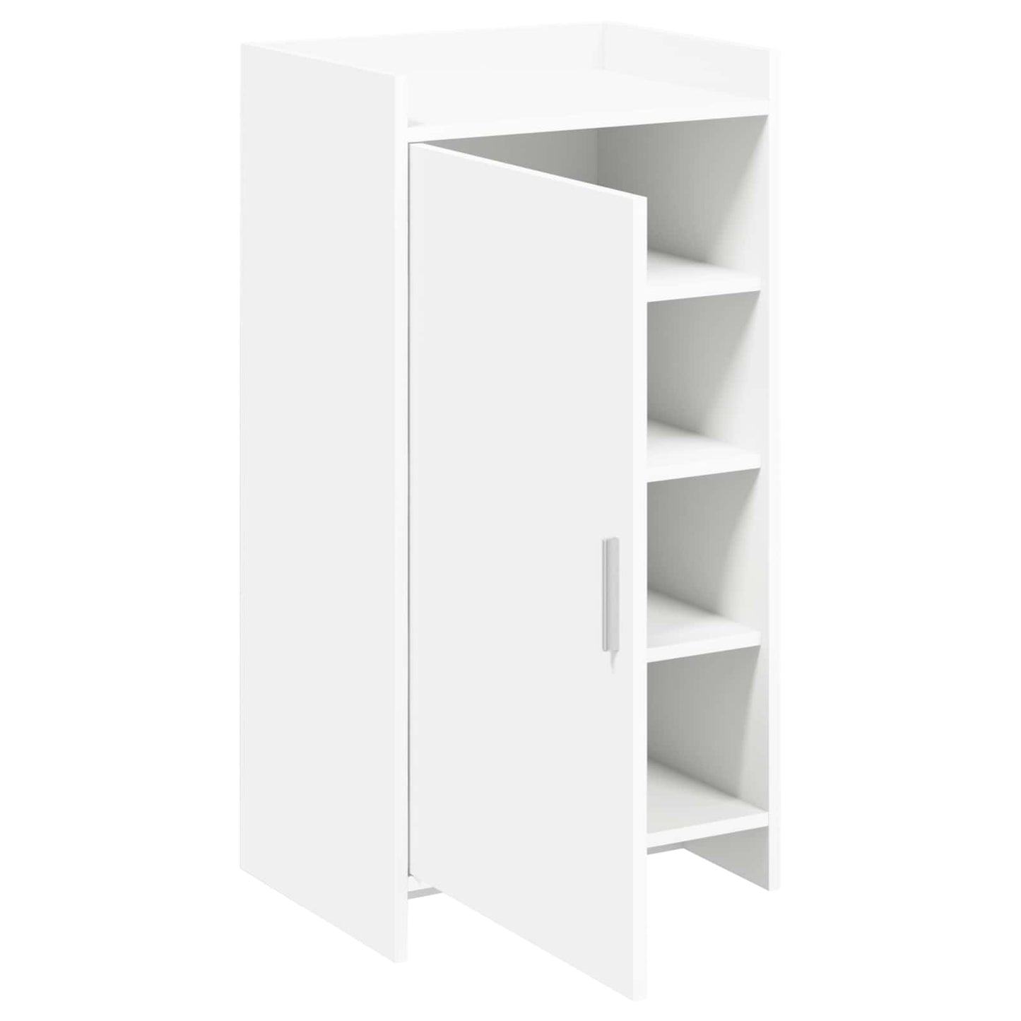 vidaXL Ντουλάπα Παπουτσιών Λευκό 48 x 36 x 92 εκ Επεξεργασμένο Ξύλο