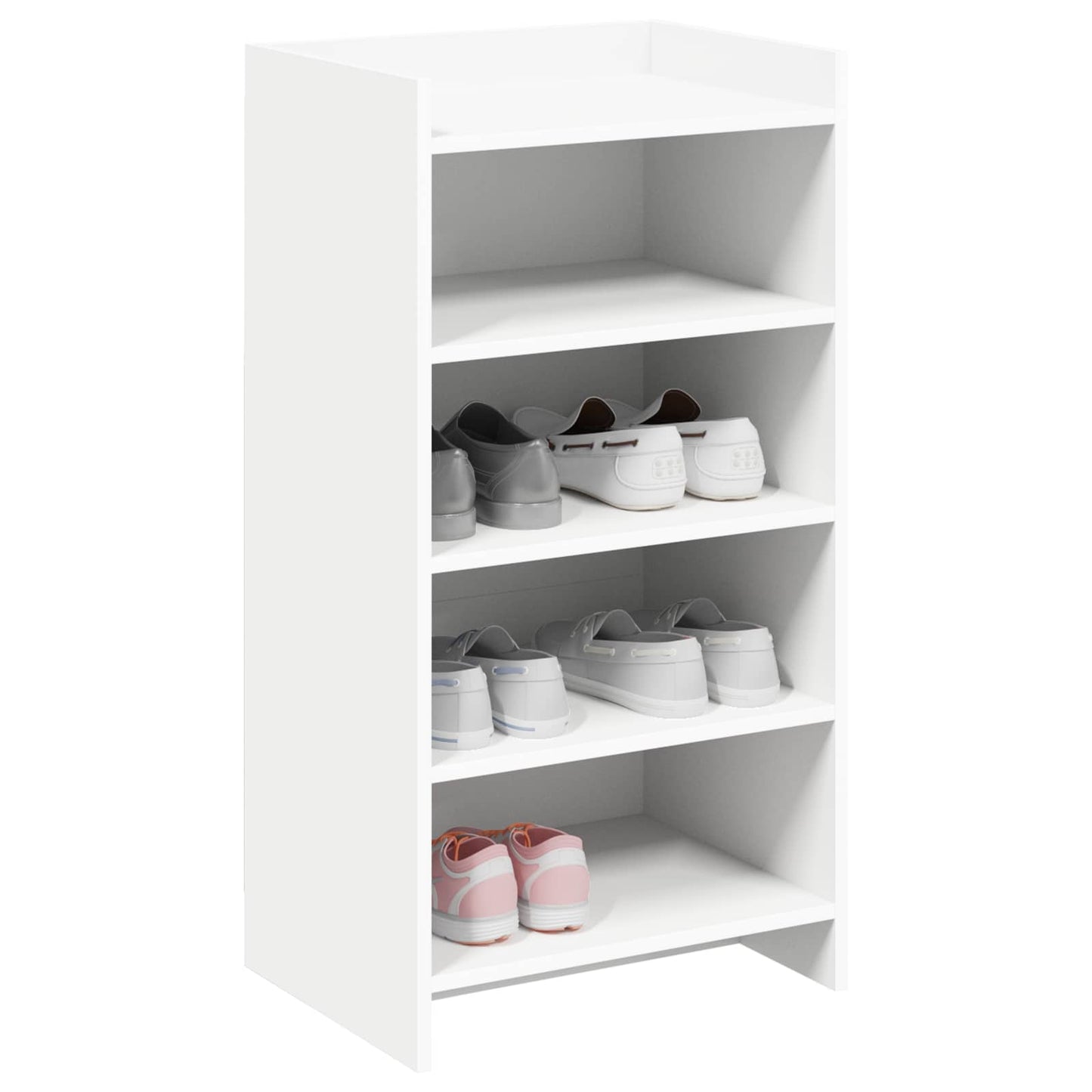 vidaXL Ντουλάπα Παπουτσιών Λευκό 48 x 36 x 92 εκ Επεξεργασμένο Ξύλο