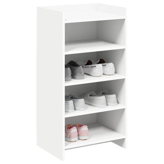 vidaXL Ντουλάπα Παπουτσιών Λευκό 48 x 36 x 92 εκ Επεξεργασμένο Ξύλο