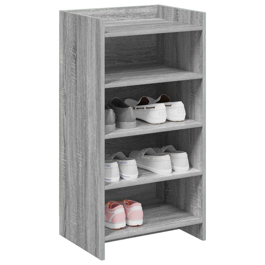 vidaXL Ντουλάπα Παπουτσιών με αποθήκευση Γκρι Sonoma 48 x 36 x 92 εκ