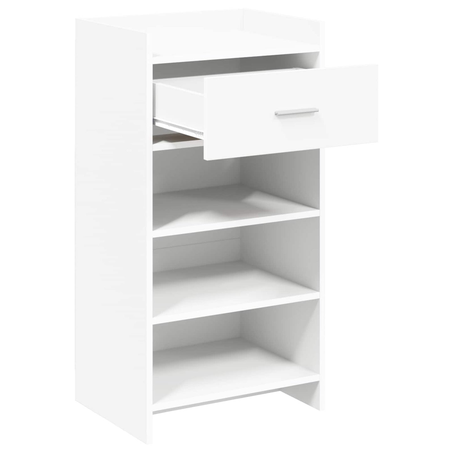 vidaXL Ντουλάπα Παπουτσιών Λευκό 48 x 36 x 92 εκ Επεξεργασμένο Ξύλο