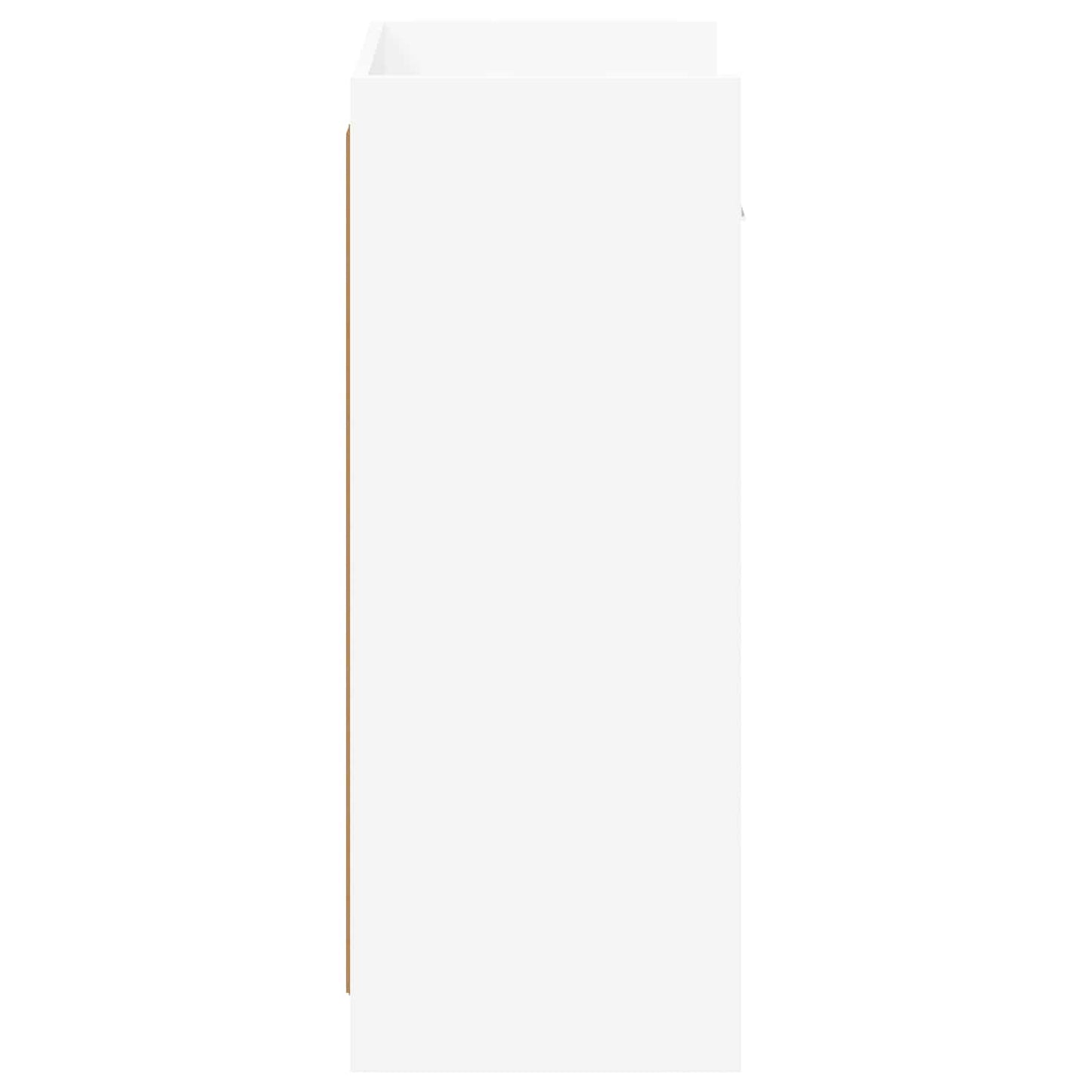 vidaXL Ντουλάπα Παπουτσιών Λευκό 48 x 36 x 92 εκ Επεξεργασμένο Ξύλο