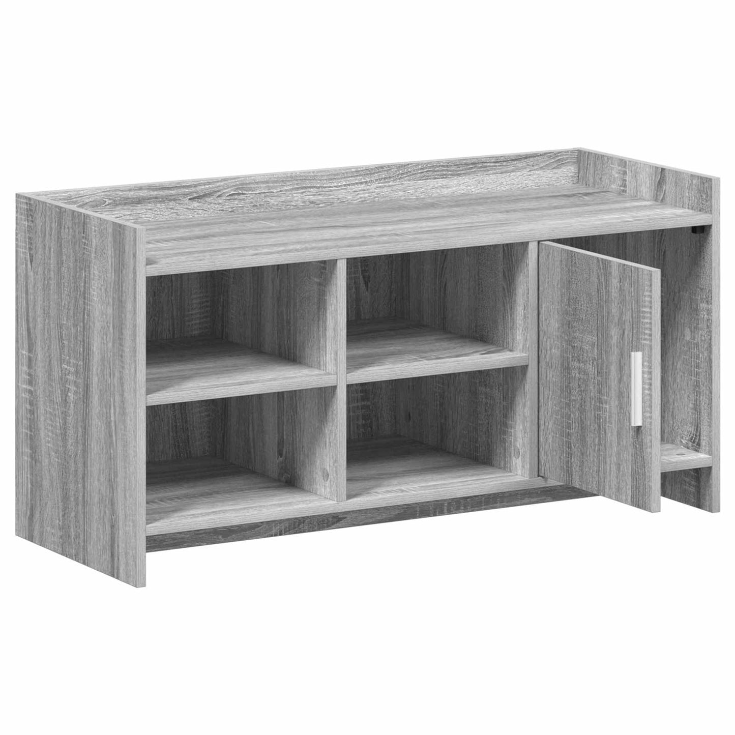 vidaXL Ντουλάπα Παπουτσιών με πόρτα Γκρι Sonoma 100 x 39,5 x 51 εκ