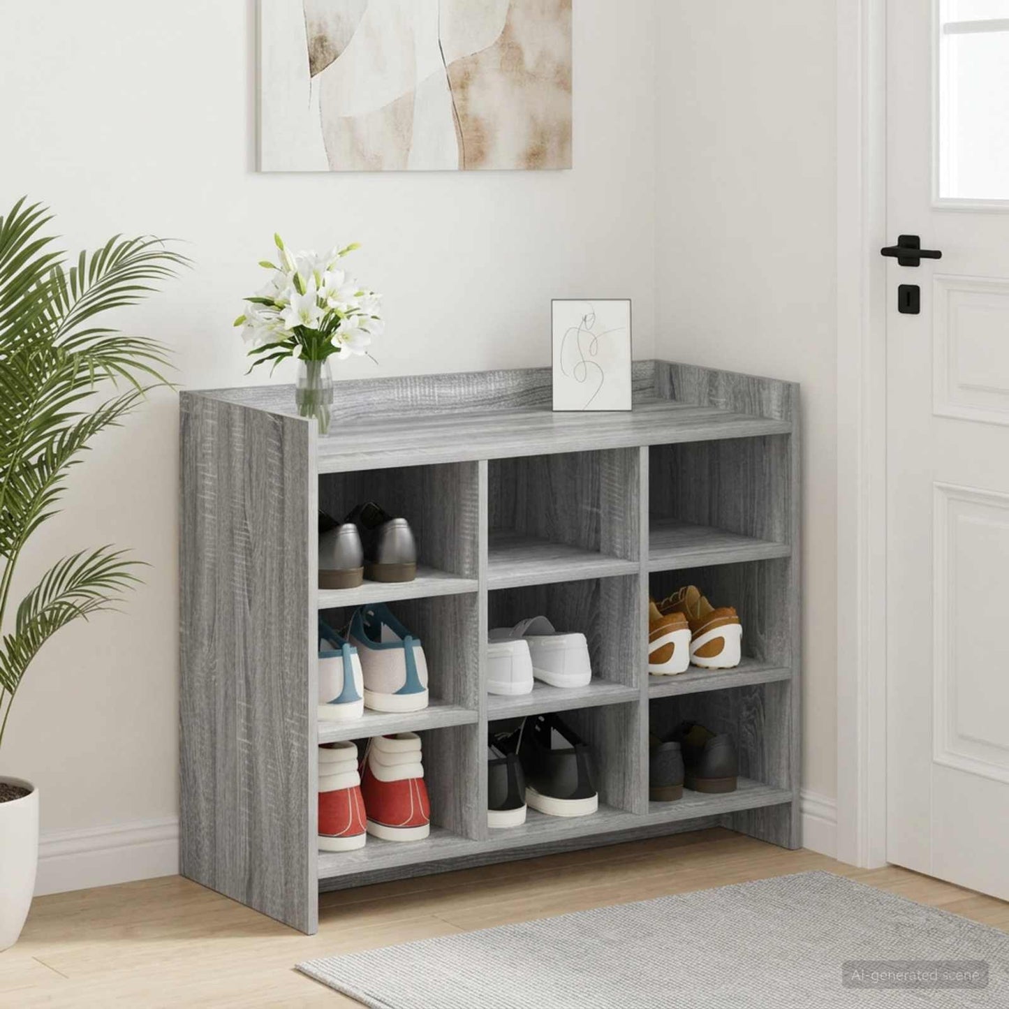 vidaXL Ντουλάπα Παπουτσιών 85 x 39,5 x 70 εκ. Επεξεργασμένο Ξύλο