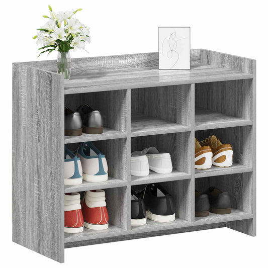 vidaXL Ντουλάπα Παπουτσιών Γκρι Sonoma 85 x 39,5 x 70 εκ.