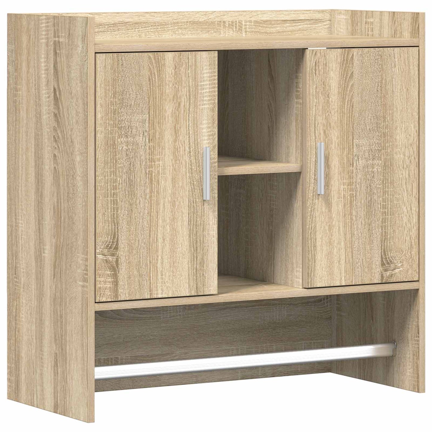 vidaXL Ράφι Τοίχου Επιτοίχιο Sonoma Δρυς 80 x 36 x 80 εκ