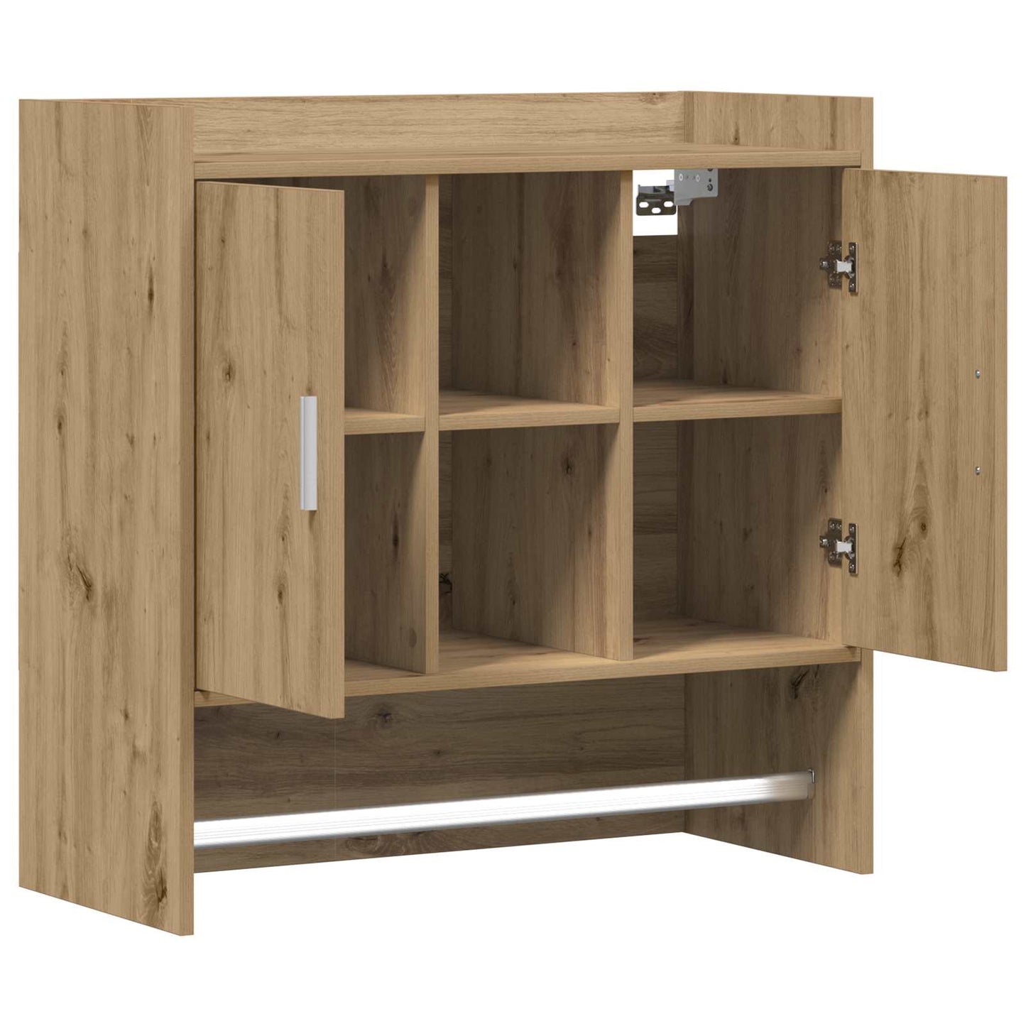 vidaXL Ράφι Τοίχου Επιτοίχιο Artisan Δρυς 80 x 36 x 80 εκ