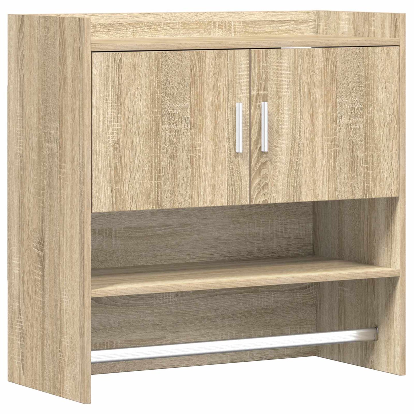 vidaXL Ράφι Τοίχου Επιτοίχιο Sonoma Δρυς 80 x 36 x 80 εκ