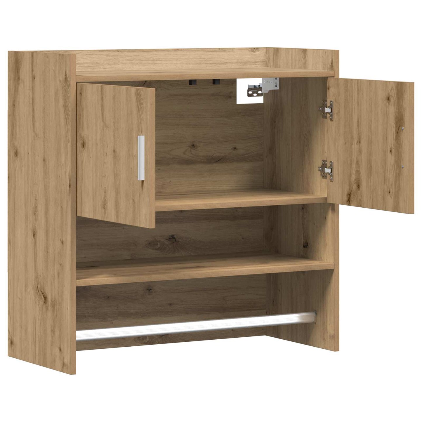 vidaXL Ράφι Τοίχου Επιτοίχιο Artisan Δρυς 80 x 36 x 80 εκ