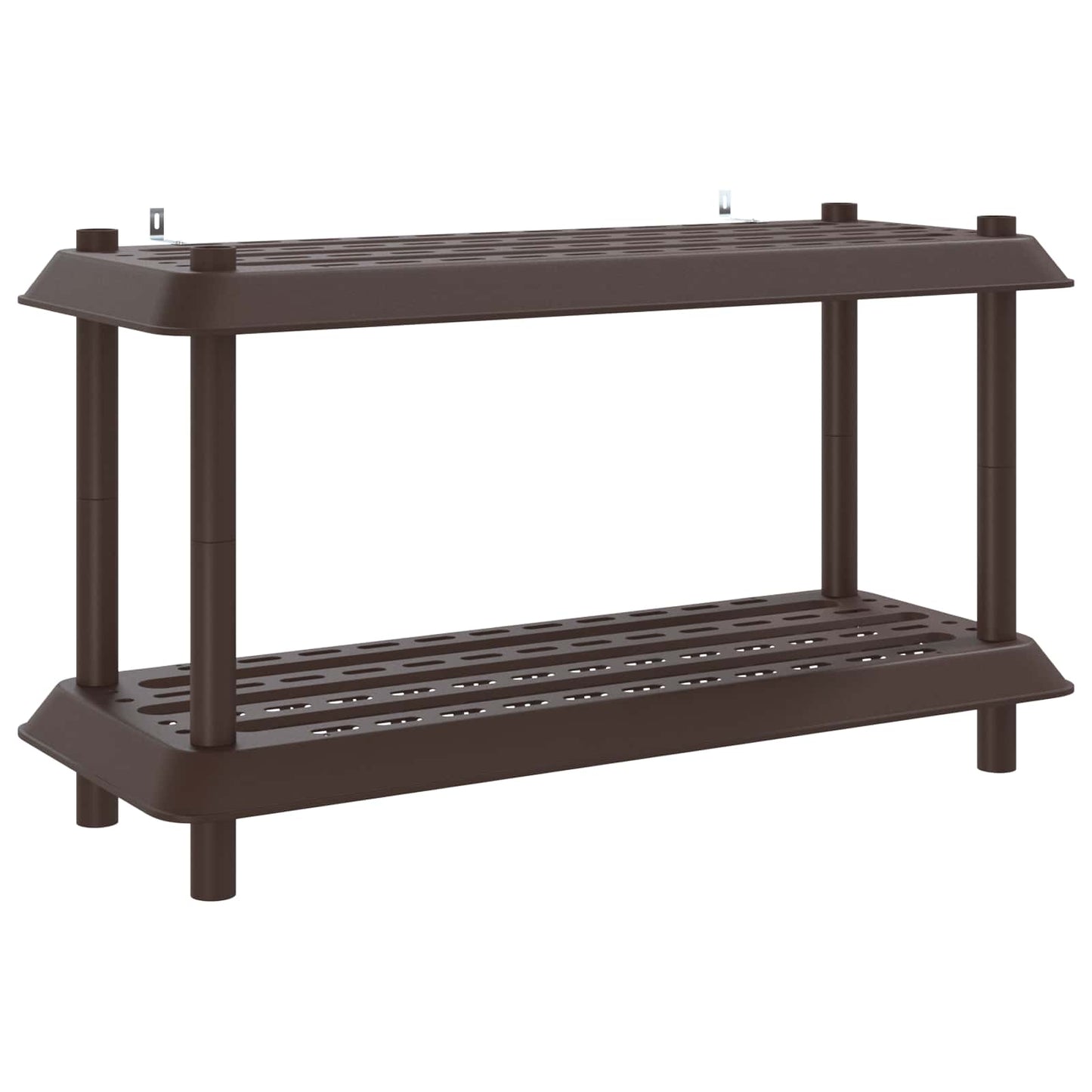 vidaXL Μονάδα Ραφιού 2 επίπεδα 100 x 40 x 55,5 εκ. PP Καφέ