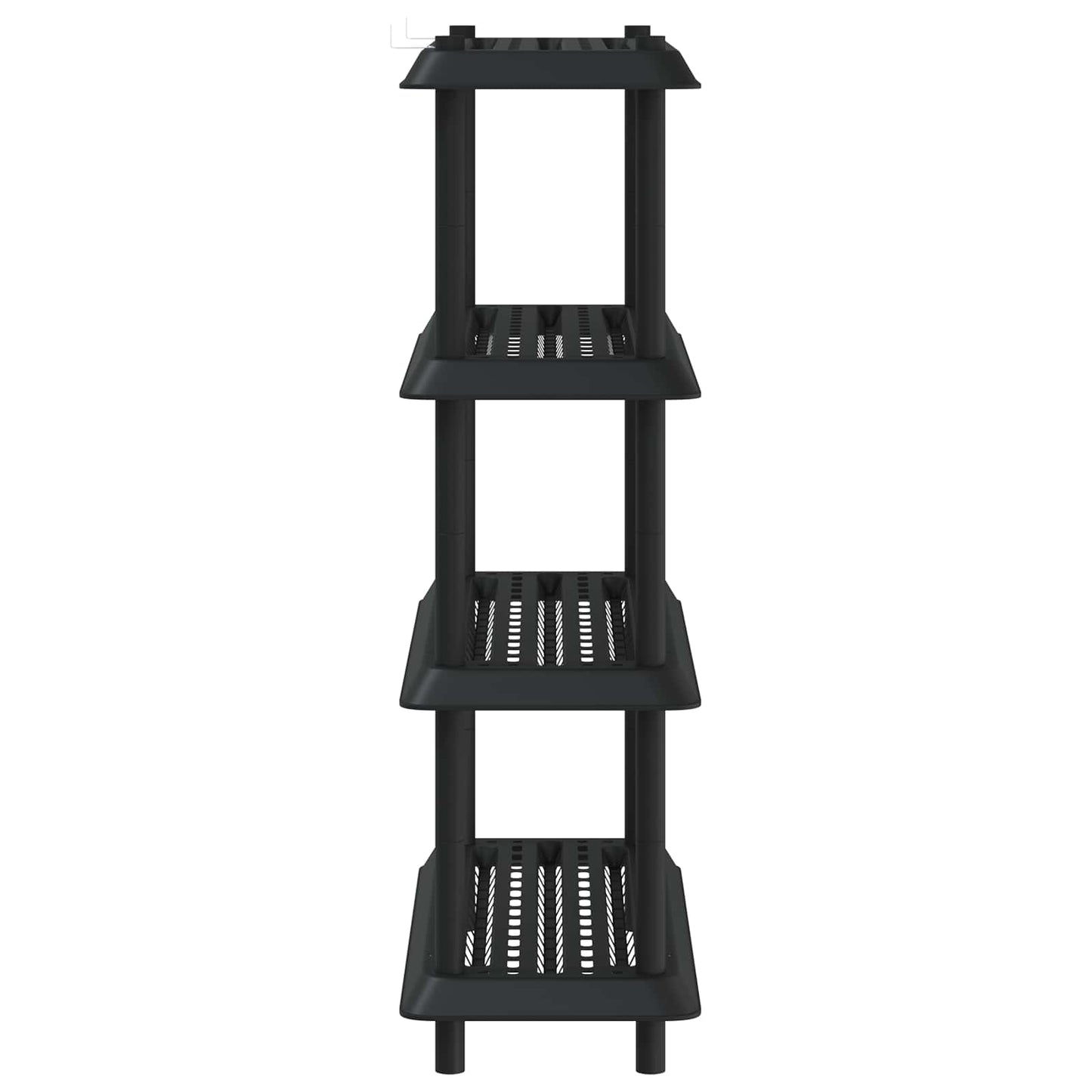 vidaXL Μονάδα Ραφιού 4 επίπεδα 100 x 40 x 136,5 εκ PP Ανθρακί