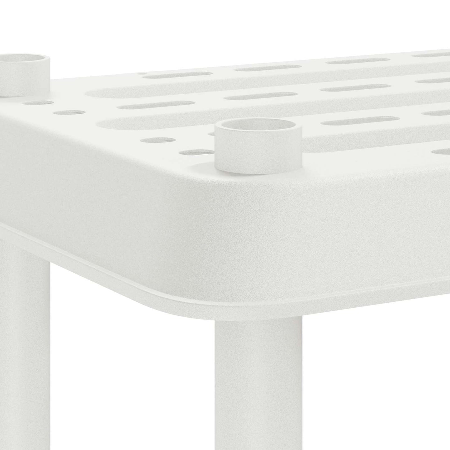 vidaXL Μονάδα Ραφιού 4 επίπεδα 100 x 40 x 136,5 εκ PP Λευκό