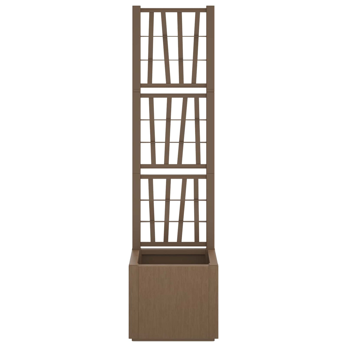vidaXL Κηποτινάκι με Τρέλα Καφέ 36 x 36 x 140 εκ. PP