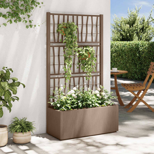 vidaXL Κηποτινάκι με Τρέλα Καφέ 80 x 36 x 140 εκ PP