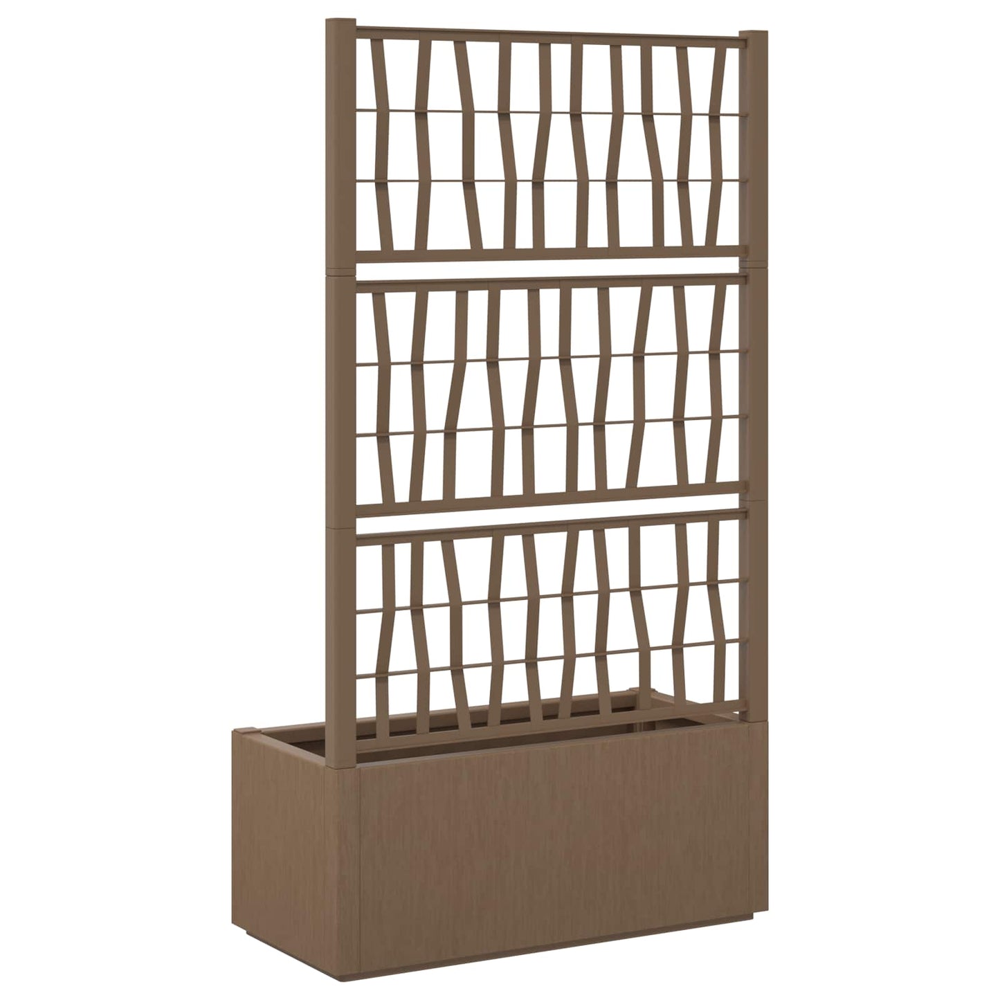 vidaXL Κηποτινάκι με Τρέλα Καφέ 80 x 36 x 140 εκ PP