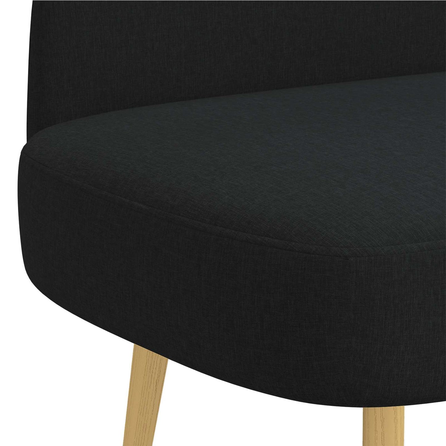 vidaXL Δερμάτινος Πάγκος με Πλάτη Μαύρο 110 x 60 x 76 cm Πολυεστέρας