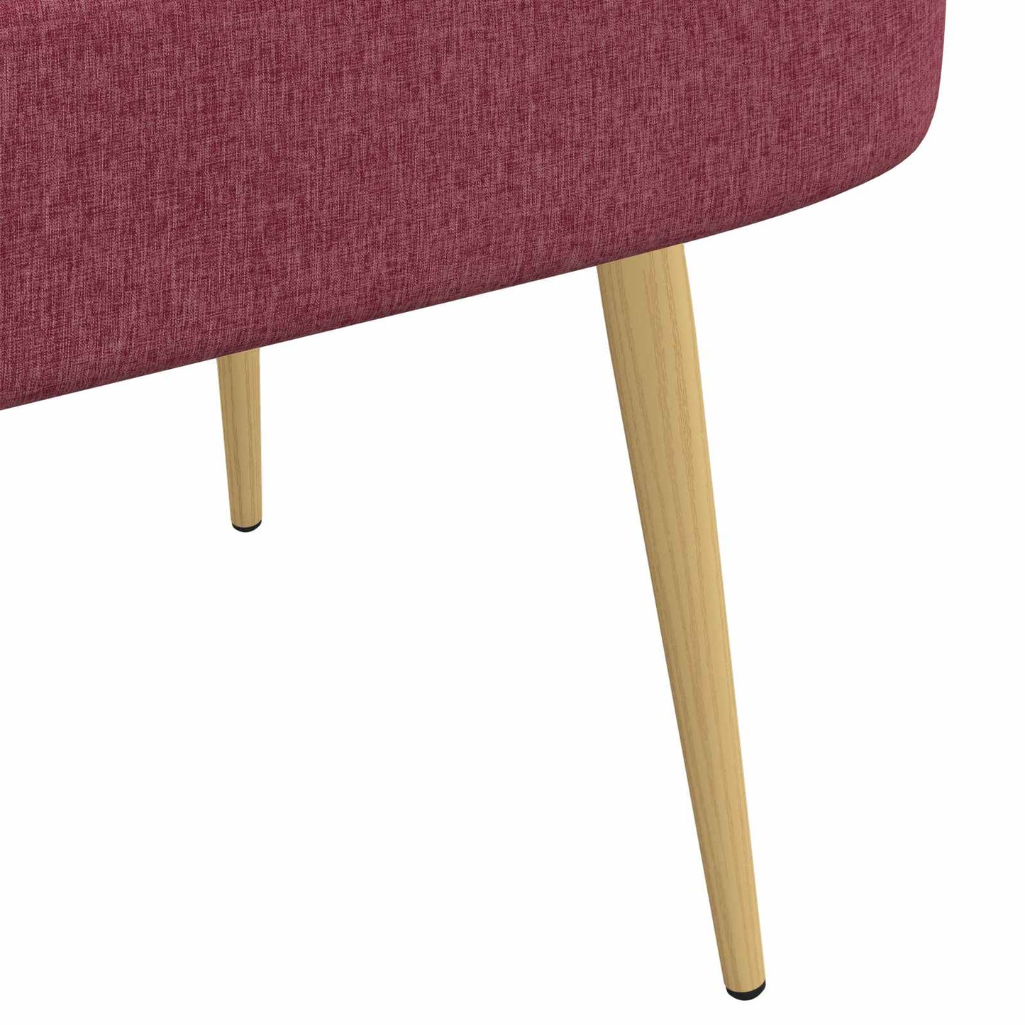 vidaXL Δερμάτινος Πάγκος με Πλάτη Μπορντό 110 x 60 x 76 cm Πολυεστέρας