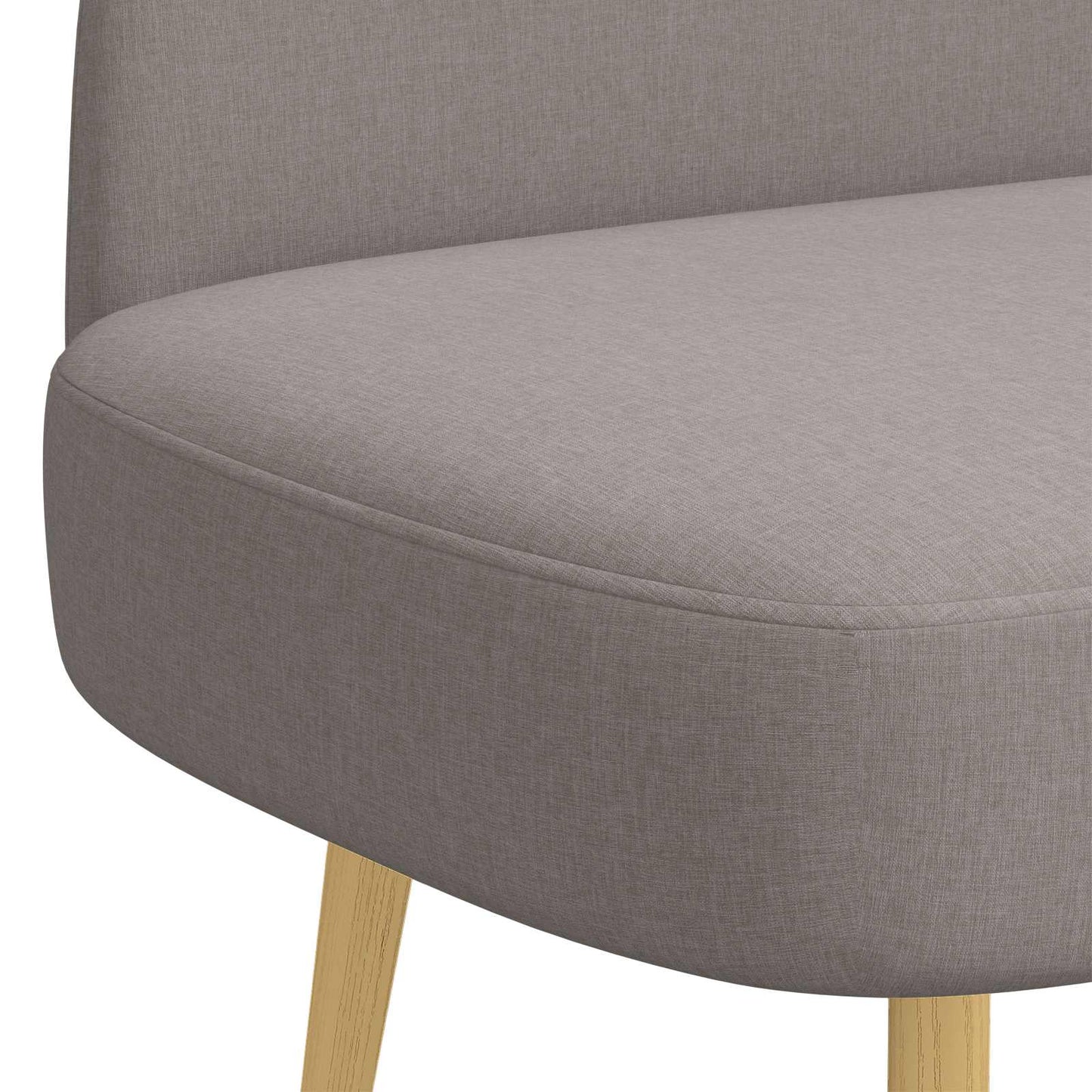 vidaXL Δερμάτινος Πάγκος με Πλάτη Taupe 110 x 60 x 76 cm Πολυεστέρας
