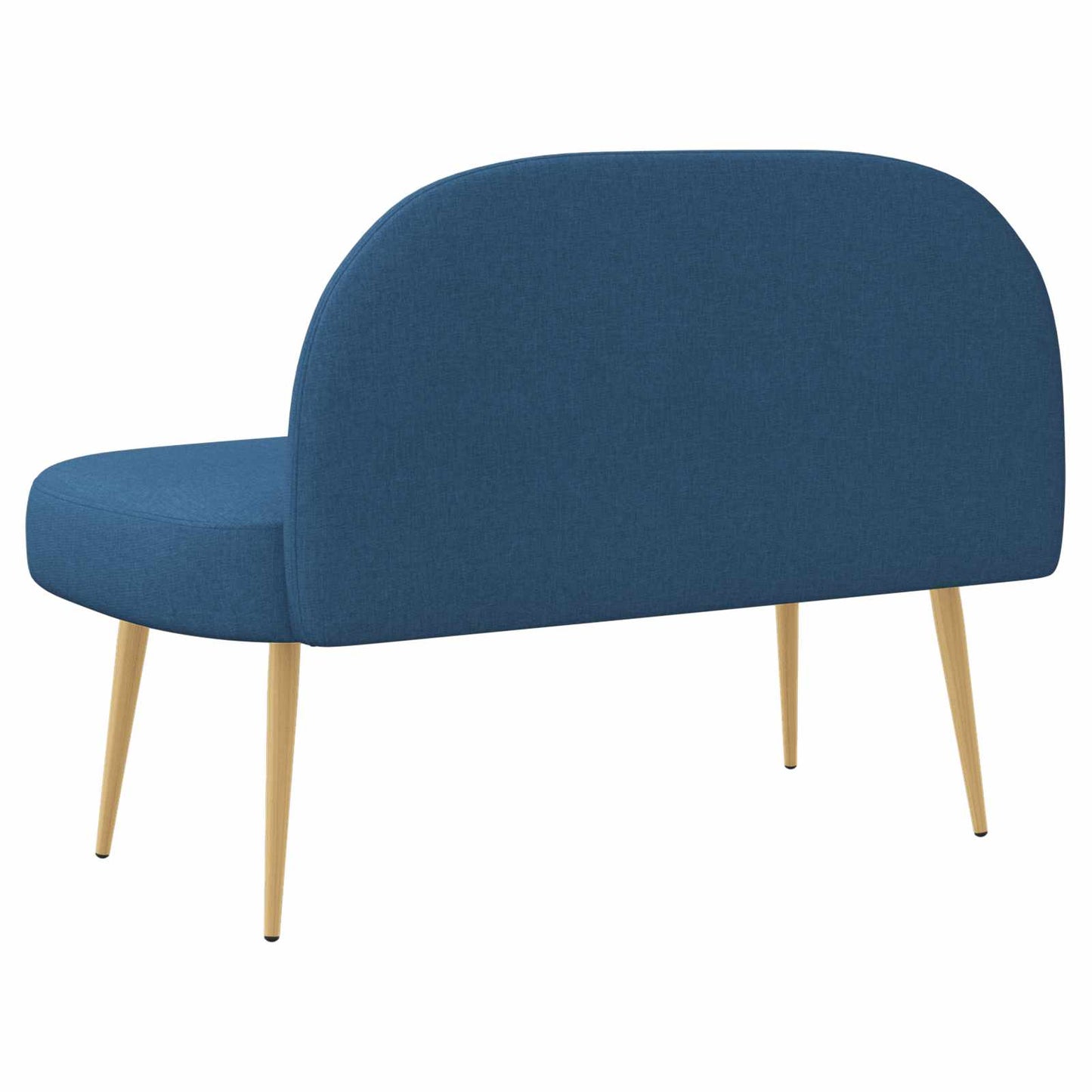vidaXL Δερμάτινος Πάγκος με Πλάτη Μπλε 110 x 60 x 76 cm Πολυεστέρας