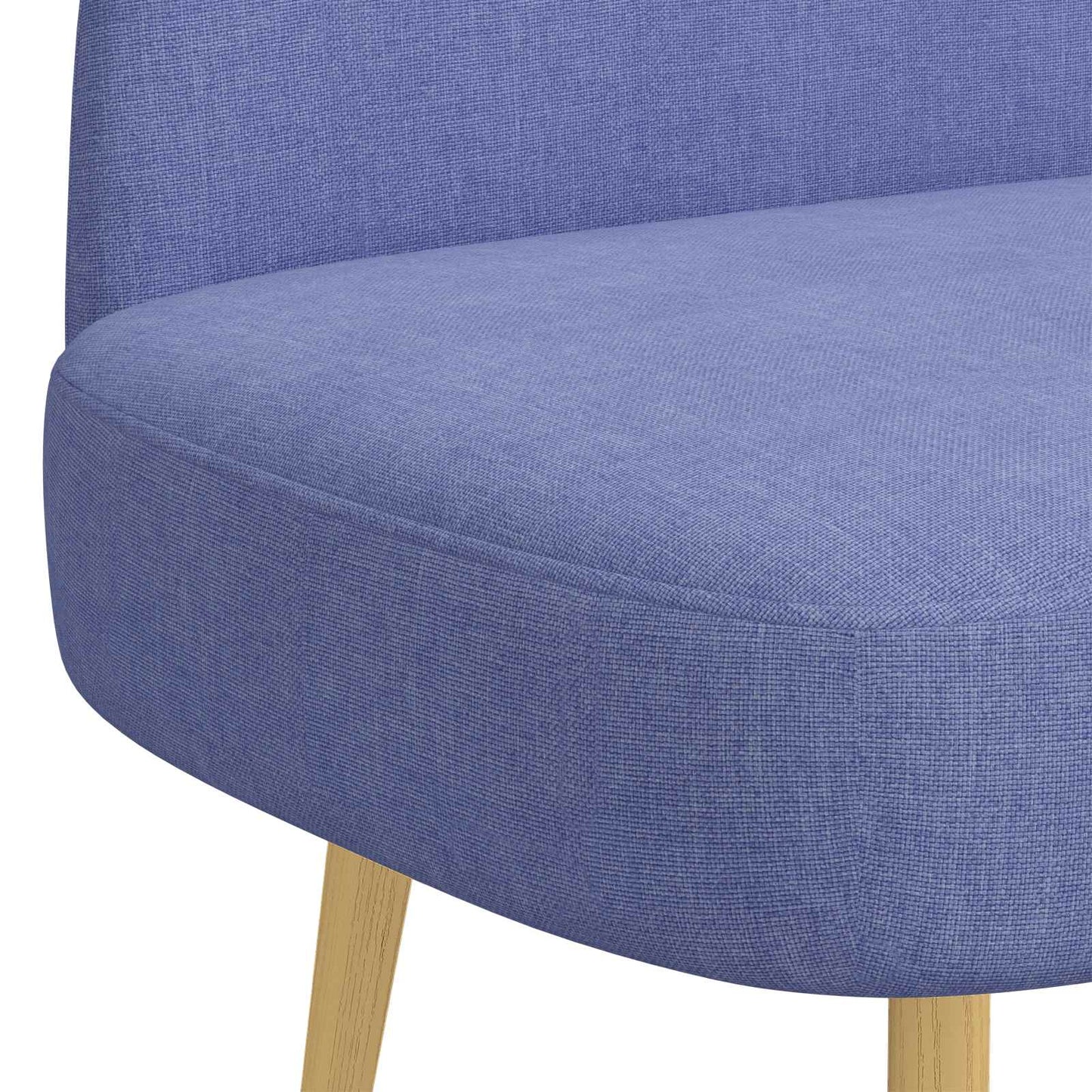 vidaXL Δερμάτινος Πάγκος με Πλάτη Μπλε τζιν 110 x 60 x 76 cm