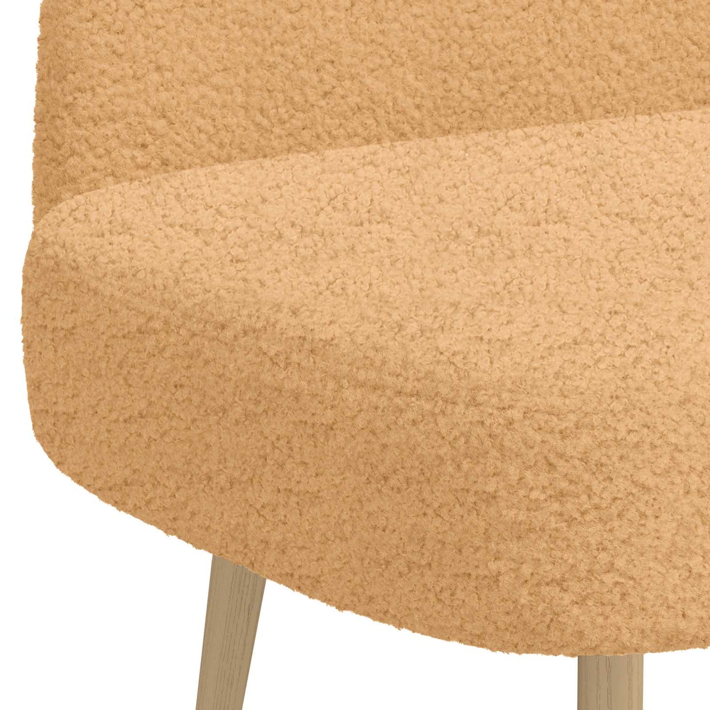 vidaXL Δερμάτινος Πάγκος με Πλάτη Μπεζ 110 x 60 x 76 cm Μπουκλέ